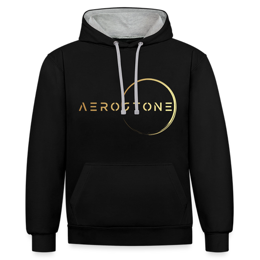 Men's Hoodie (Black/Blue) - zwart/grijs gemĂȘleerd