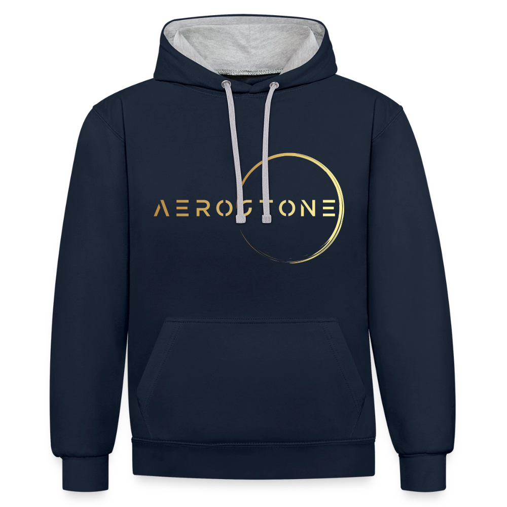 Men's Hoodie (Black/Blue) - navy/grijs gemêleerd