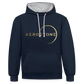 Men's Hoodie (Black/Blue) - navy/grijs gemêleerd