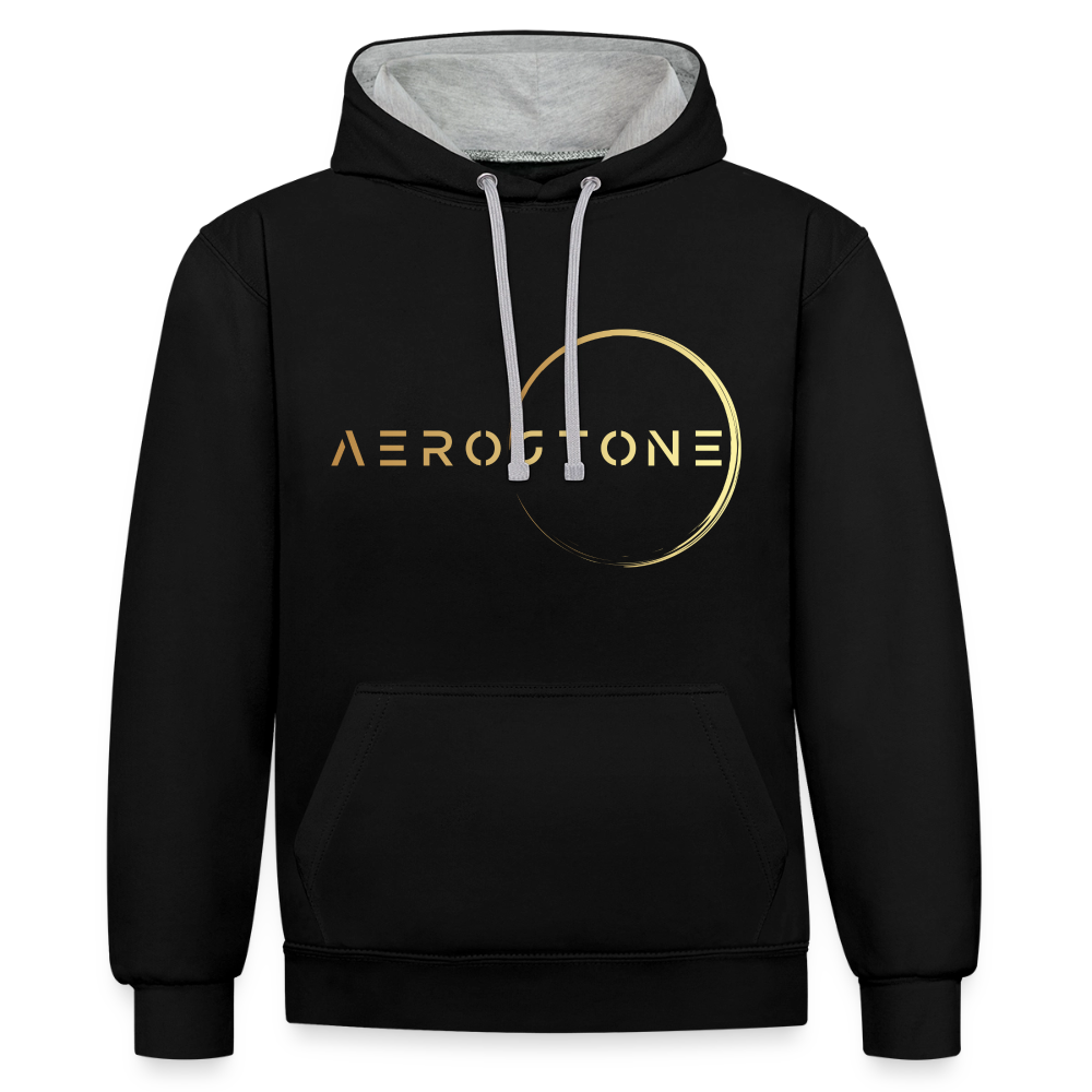 Men's Hoodie (Black/Blue) - zwart/grijs gemêleerd