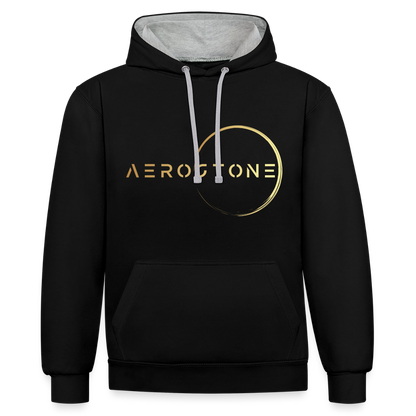 Men's Hoodie (Black/Blue) - zwart/grijs gemêleerd