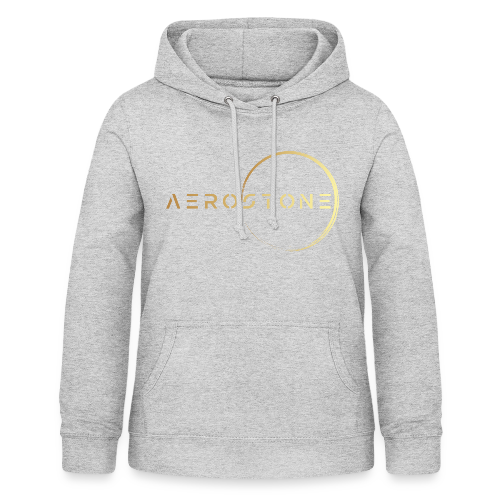 Women's Hoodie (Black/Blue/Grey) - lichtgrijs gemêleerd